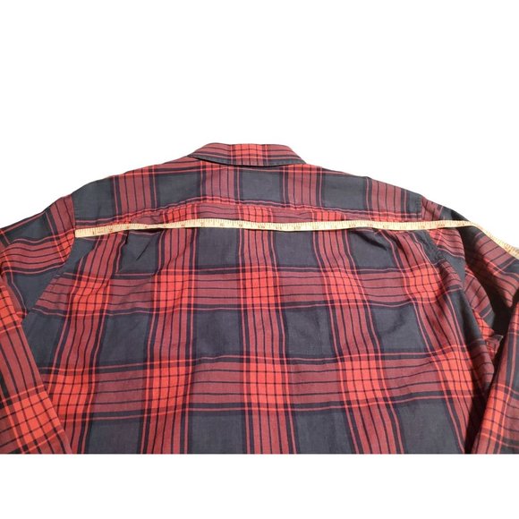 Bonobos lightweight LS cotton button down slim fit XL pink/blue plaid - Picture 7 of 10